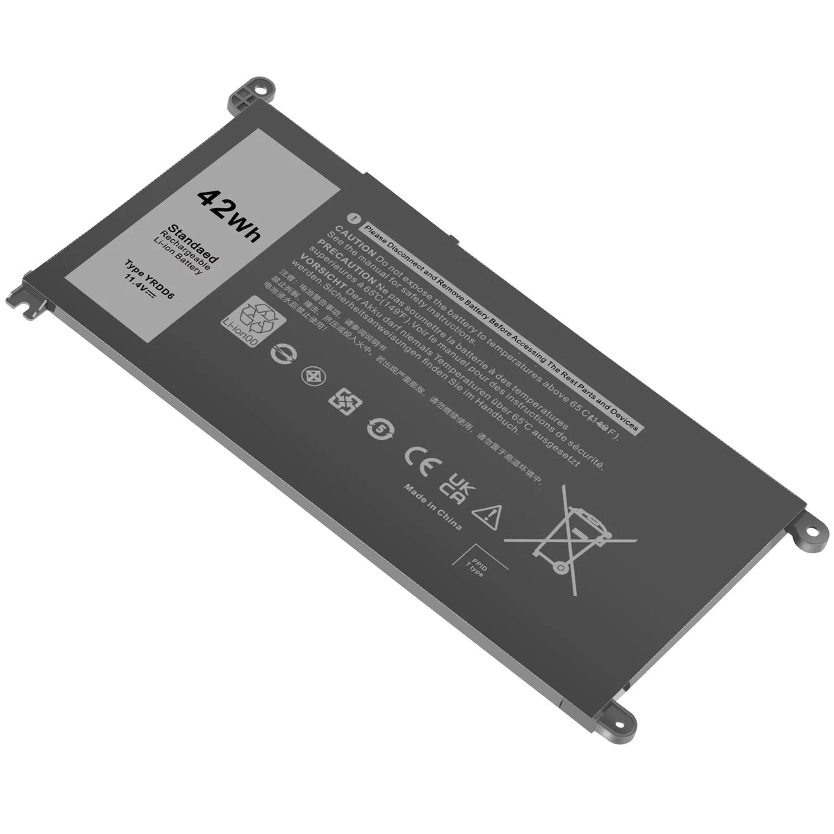 For Inspiron 14 5481 5482 5485 5491 2-in-1 3-Cell 42Wh Power Unit YRDD6