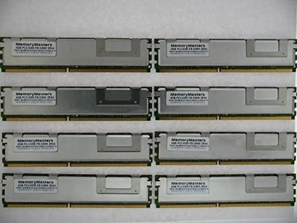 Memorymaster 32GB Kit (8x4GB) Fully Buffered Memory Memory for DELL Servers and WORKSTATIONS : PowerEdge 1900 1950 1950 III 1955 2900 2900 III 2950 2950 III M600 R900 SC1430 - Not for Desktop or Mobile PC