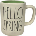 Rae Dunn"Hello Spring" Coffee Mug - Artisan Collection, By Magenta - Beautiful Random Access Memory Rae Dunn Coffee Mug With"Hello Spring" Spelled In Large LL Font - Spring Green Color Inside