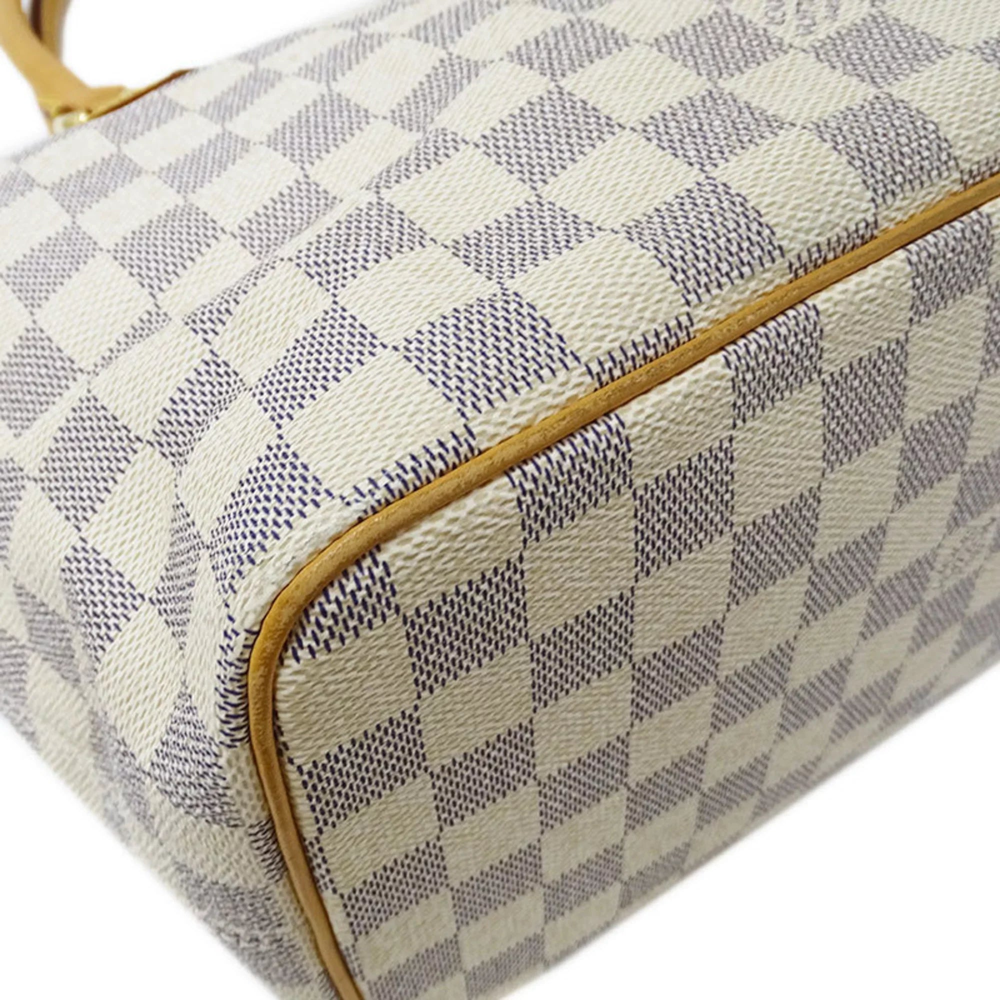 Authenticated Pre-owned Louis Vuitton LOUIS VUITTON Bag Damier Azul Ladies Tote Handbag Saleya PM N51186 White Gray