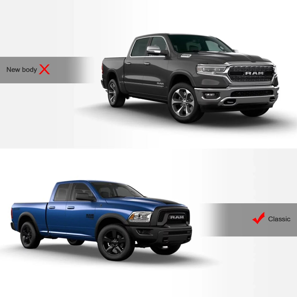 Stehlen 733469490432 Soft Tri-Fold Tonneau Cover with Truck Bed LED Lights For Memory 1500 2009-2018 / Classic 2019-2022 5.7 Feet ( 68.4" ) Short Bed