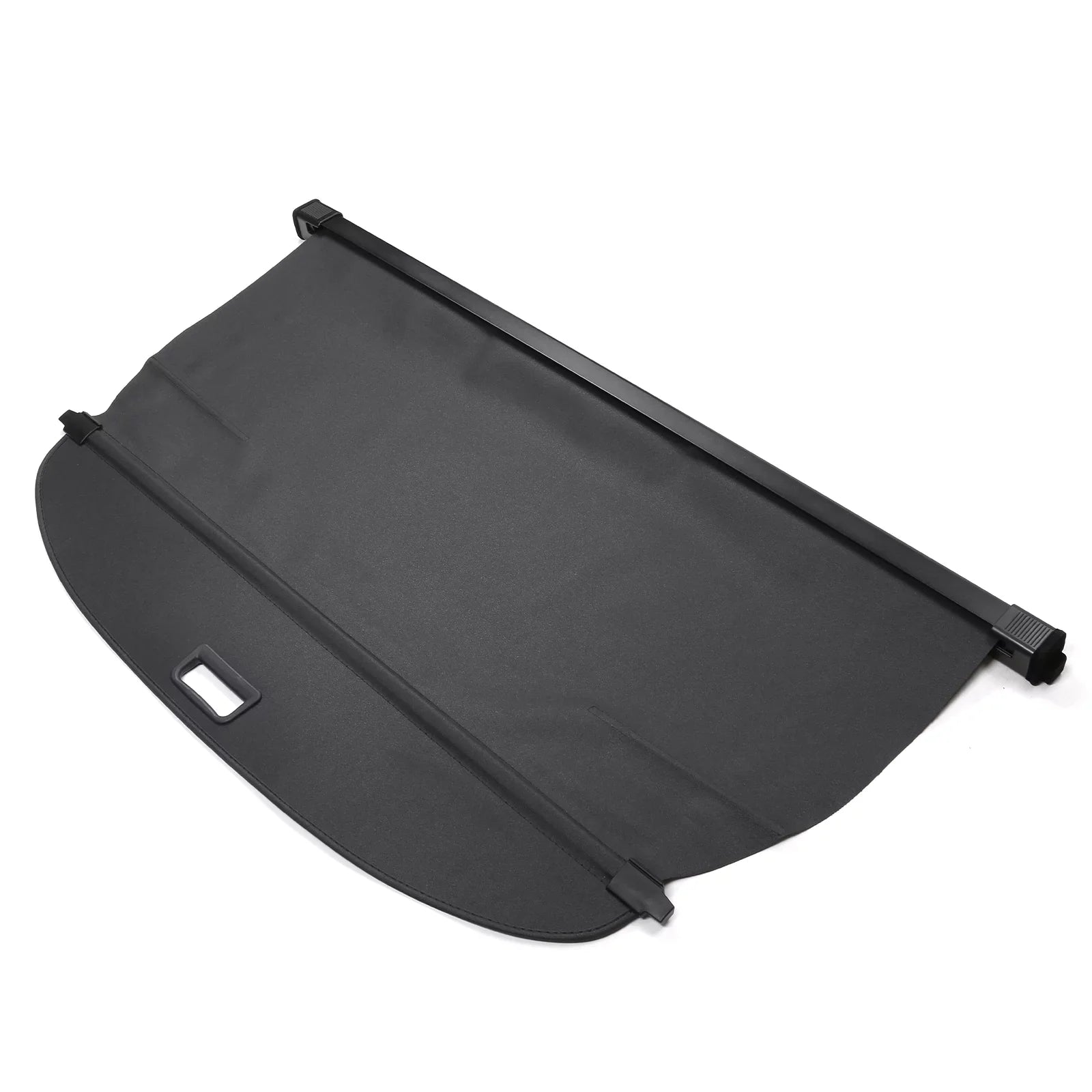 Ikon Motorsports Cargo Cover Compatible With 2021-2023 Nissan Rogue All Models PVC & Aluminum Rod Black Security Rear Trunk Cover Security Retractable Shield