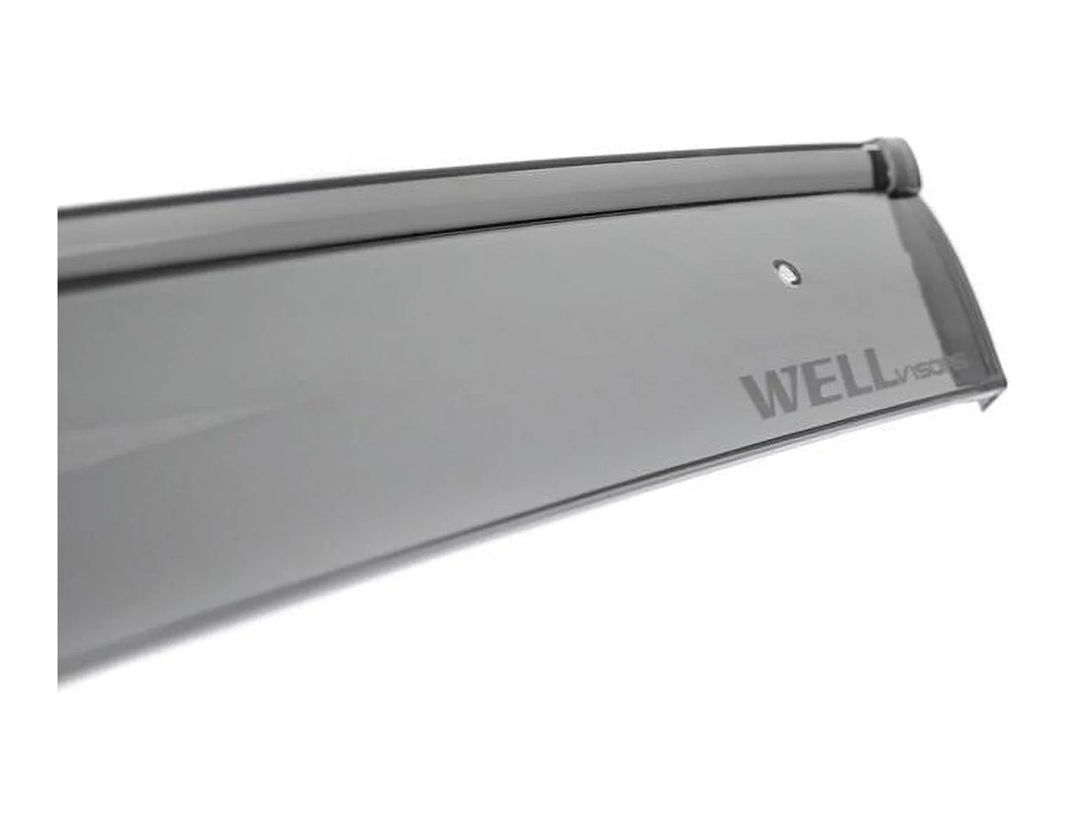 Wellvisors Side Window Visors Wind Deflectors Rain Guard With Black Trim for 2018 2019 2020 2021 2022 2023 2024 BMW X3 / G01 3-847BM017