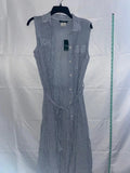 MSRP $128 Ralph Lauren Womens Swim Cover-Up Maxi - All Blue Size Small