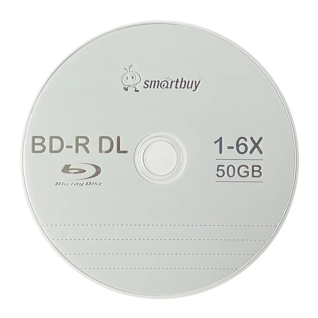 Smart Buy 20-Disc 50GB 6x Blu-ray BD-R Dl Layer Double Layer Logo Top Surface Blank Data Video Recordable Media Disc