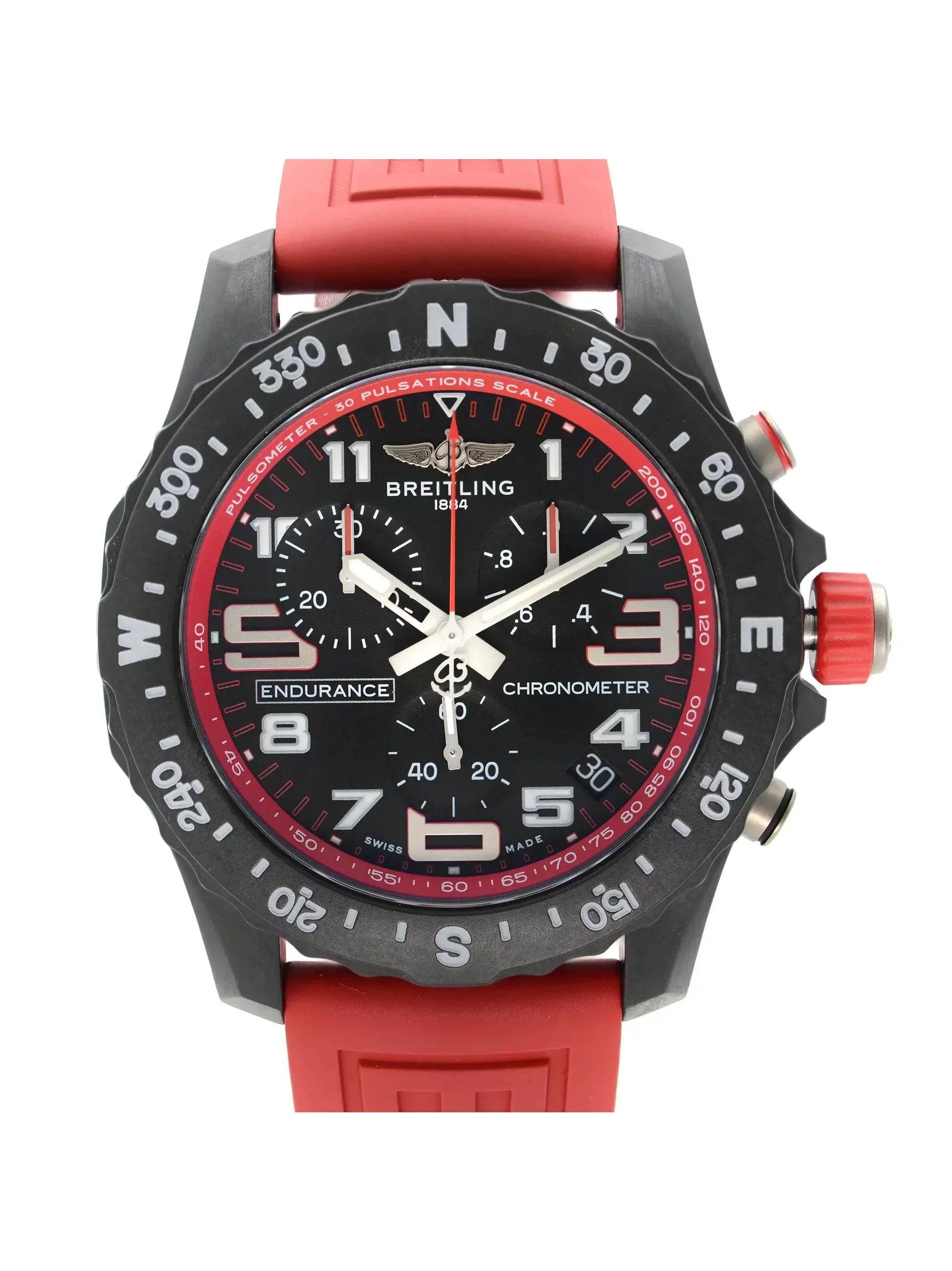Breitling Endurance Pro Breitlight Red Black Dial Quartz Watch X82310D91B1S1