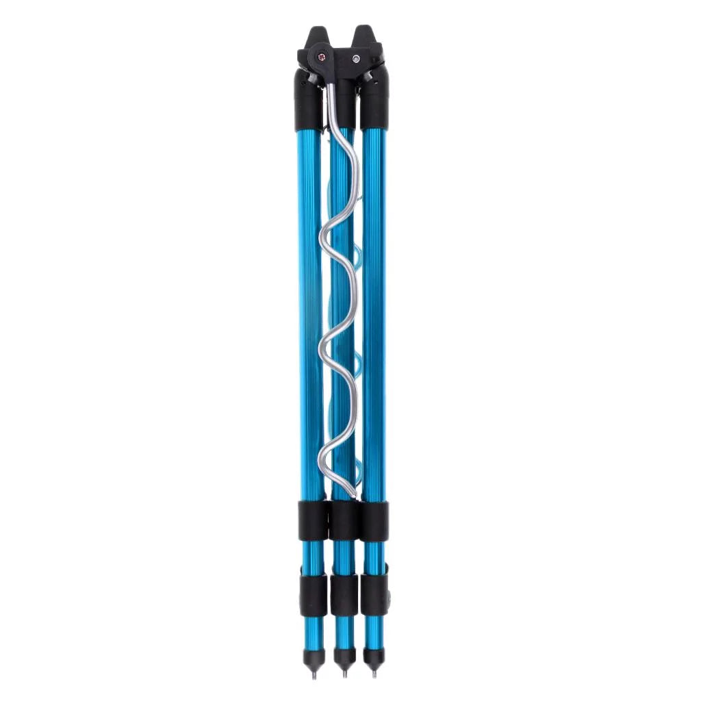 Fishing Rod Holder Tripod Stand Telescopic Fishing , Adjustable and Lightweight Blue
