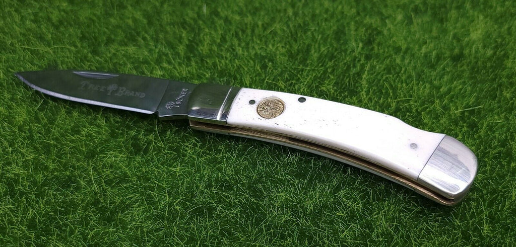 BOKER TRADITIONAL SERIES FOLDER 2.88" CARBON STEEL DROP POINT WHITE BONE