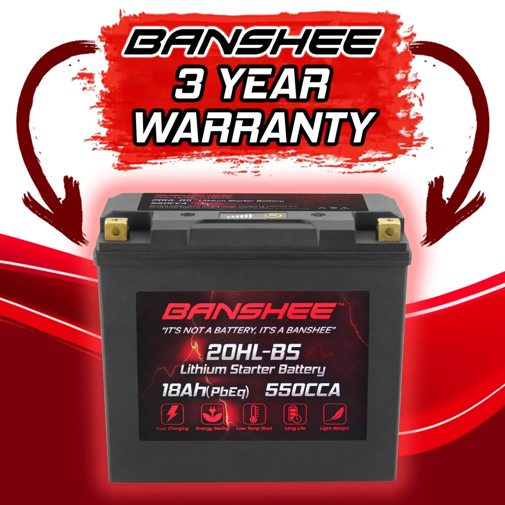 Banshee YTX20L-BS LiFePO4 Motorsports Power Unit Compatible with Yamaha EX1050 EXR 2019 to 2019