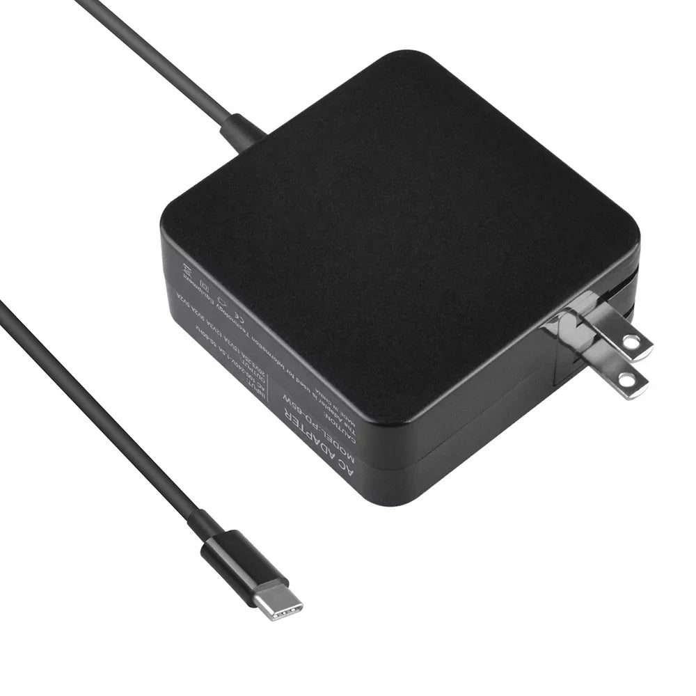 Aprelco Black 65W USB Type-C AC Charger Compatible with HP Chromebook X2 :12-F040DX 12-F014DX 12-F015NR