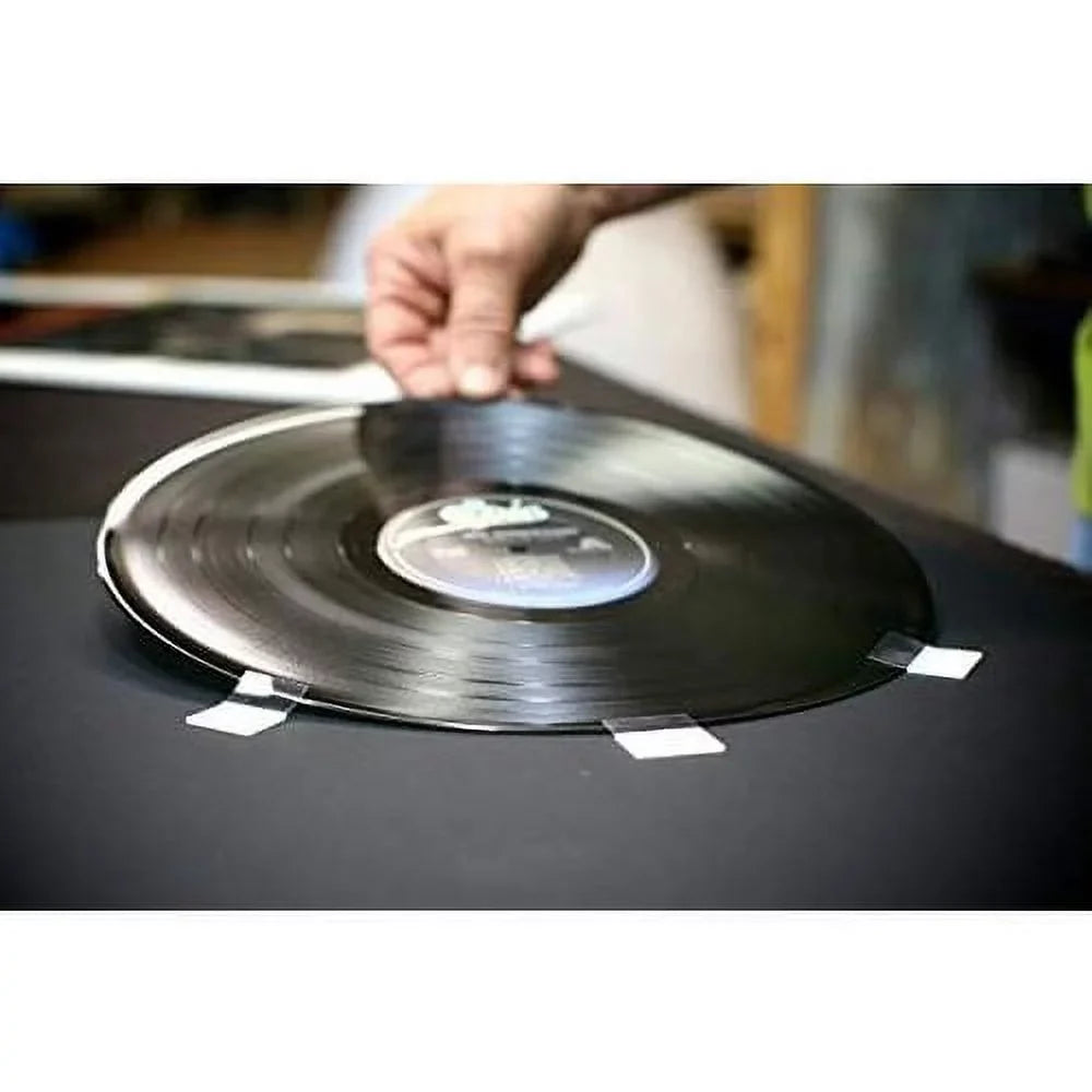 Picture Disc / 12" LP Vinyl Record Storage Display White Matting (Brushed Silver Random Access Memory