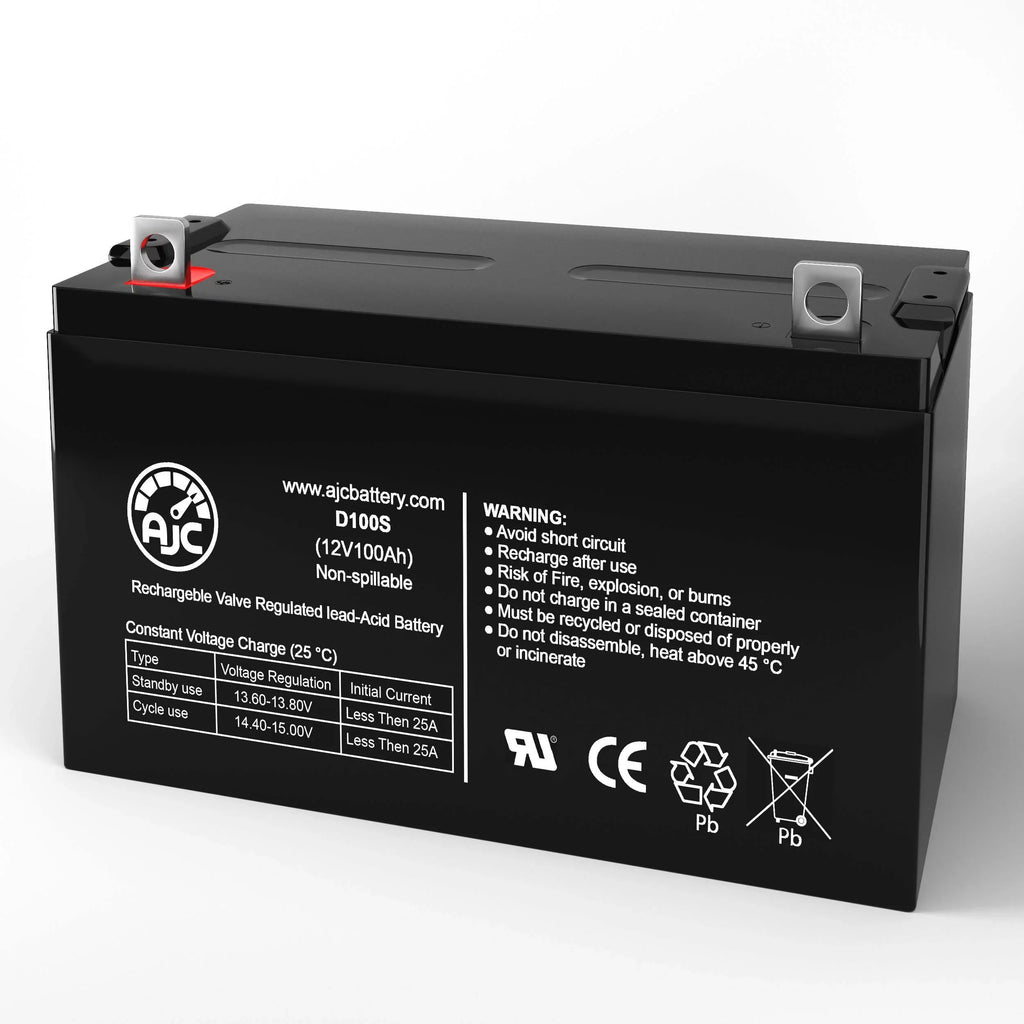 Yakea R200 12V 100Ah Solar Energy Source - This Is an AJC Brand Replacement
