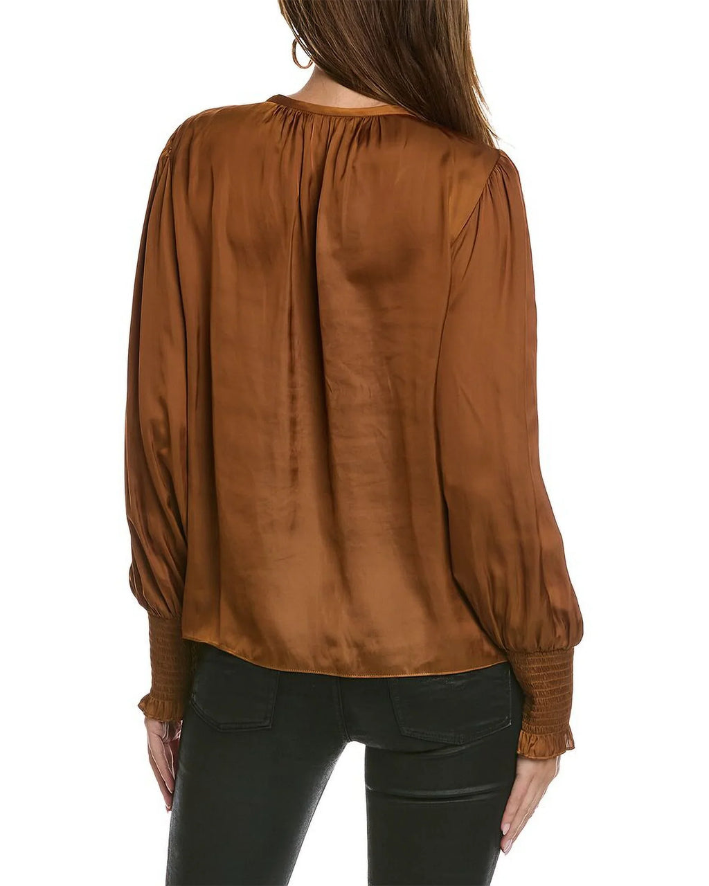 Storage Brook womens Isla Blouse, S, Brown