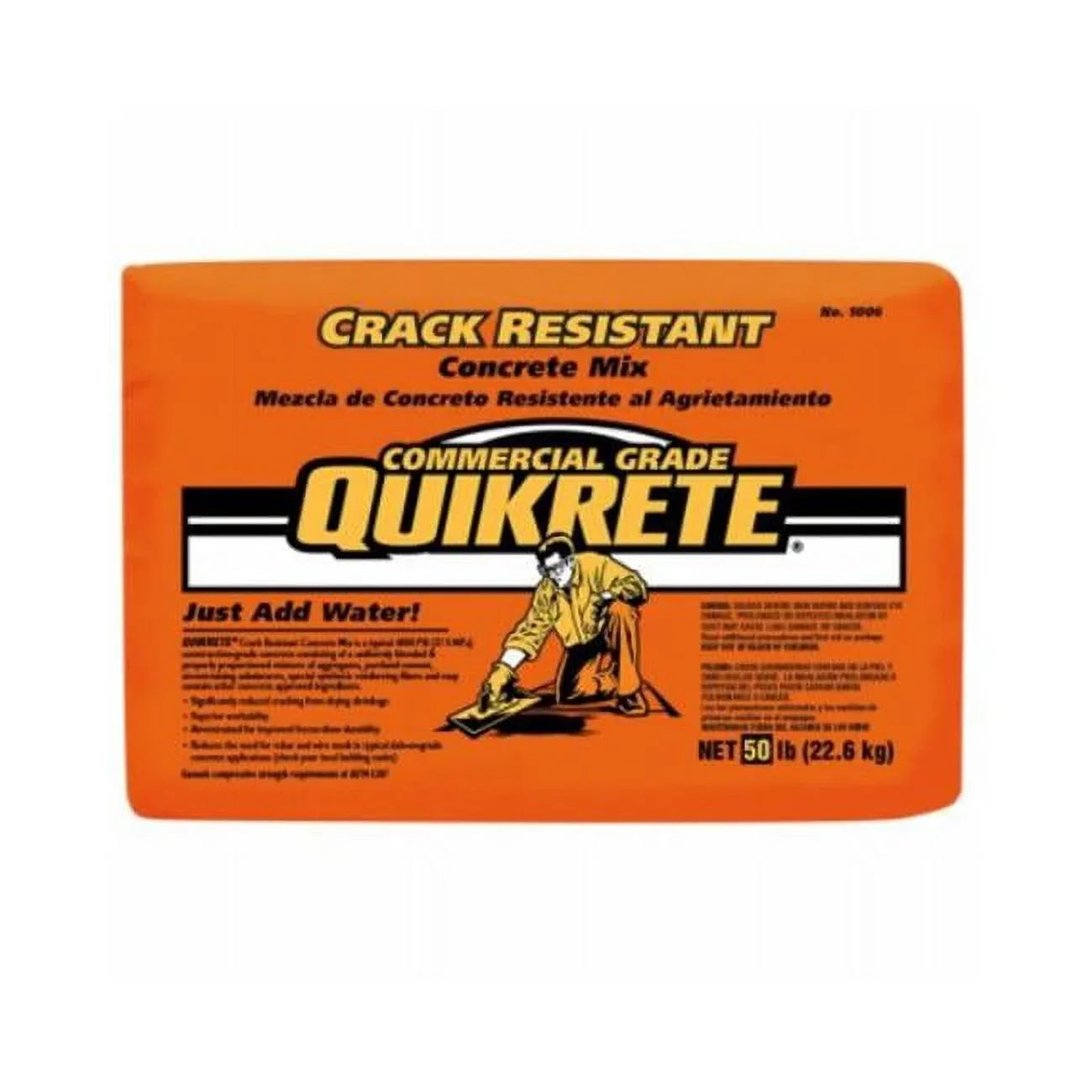 50 lbs Crack Resistant Concrete Mix, Gray