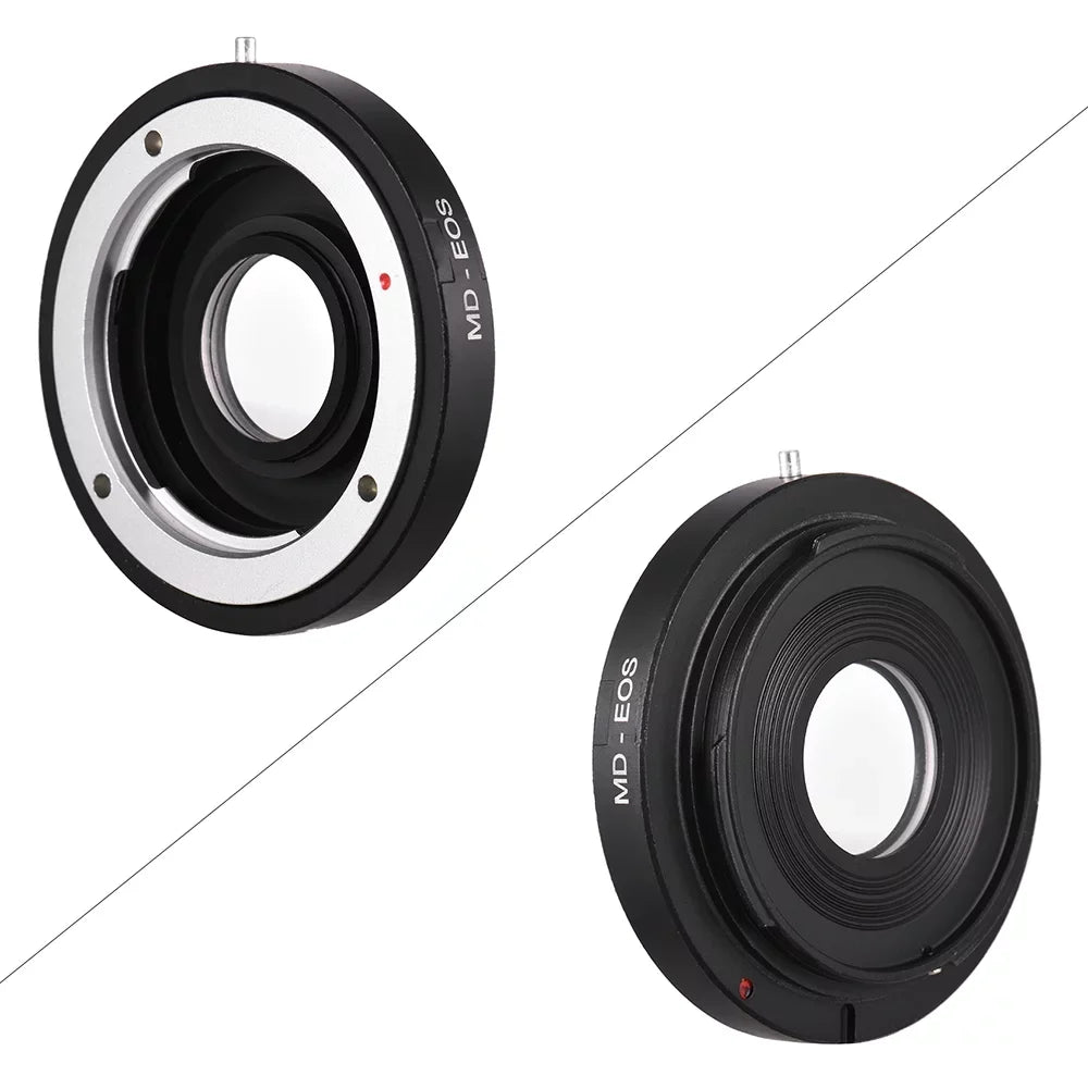 Suzicca MD- Lens Mount Adapter Ring with Corrective Lens for Minolta MD Lens to Fit for Canon EF Camera Focus Infinity