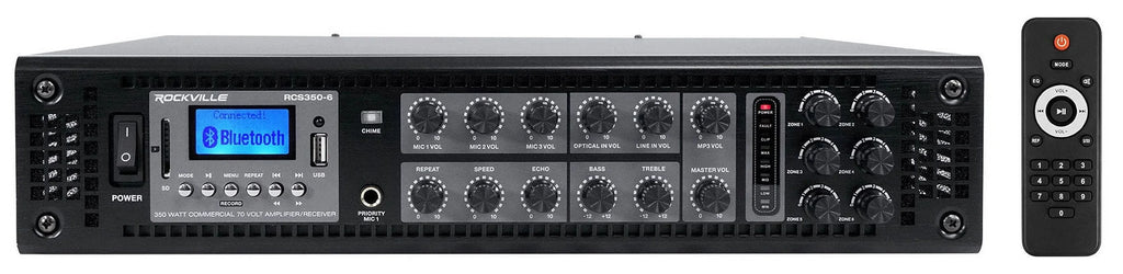 (5) JBL CONTROL 88M 8" Commercial 70v Outdoor Landscape Speakers + Amplifier
