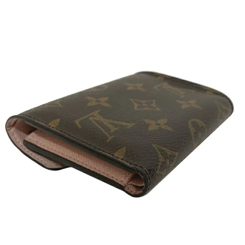 Pre-Owned Wallet Portefeuille Victorine Brown Pink Rose Ballerine Random Access Memory M62360 Trifold NZ3119 LOUIS VUITTON Ladies (Good)