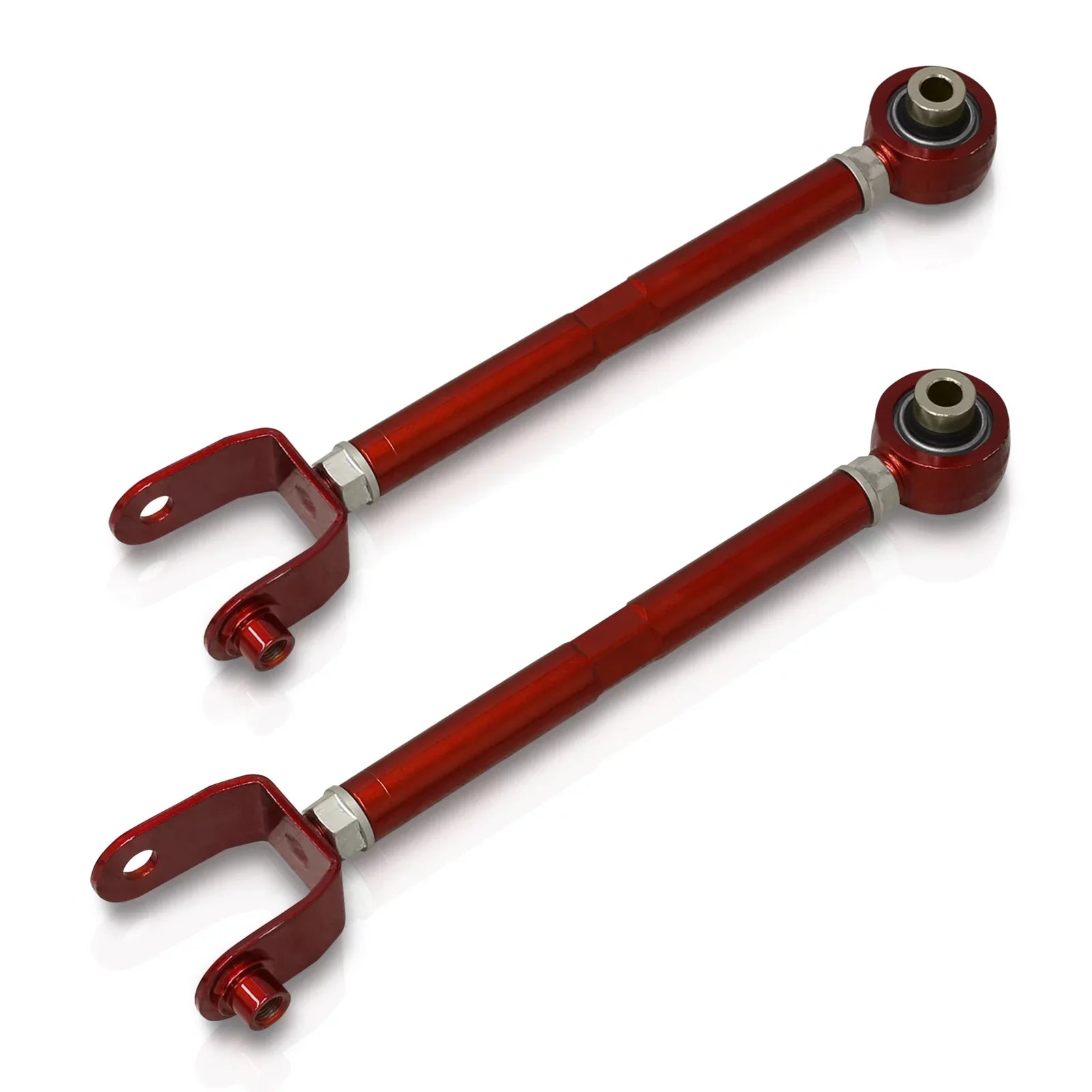 AJP Distributors Rear Lower Suspension Adjustable Camber Kit Control Arms UCA Set Red Compatible/Replacement For Mazda Miata MX-5 ND MX5 2016 2017 2018 2019 2020 2021 2022 2023 16 17 18 19 20 21 22 23