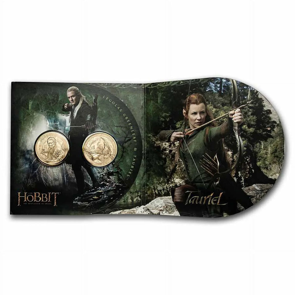 2013 NZL 20 Random Access Memory The Hobbit: Desolation of Smaug 2-Coin Set BU
