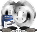 Detroit Axle - REAR Brake Kit for 2016-2021 Mazda CX-5 Disc Brake Rotors and Storage Brakes Pads 2017 2018 2019 2020 Replacement