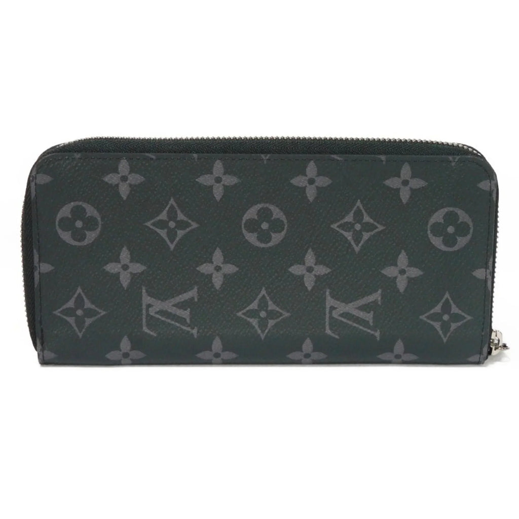Pre-Owned LOUIS VUITTON Long Wallet Zippy Vertical LV Logo Round Zipper Random Access Memory Eclipse Noir M62295 Men's Billfold (Good)