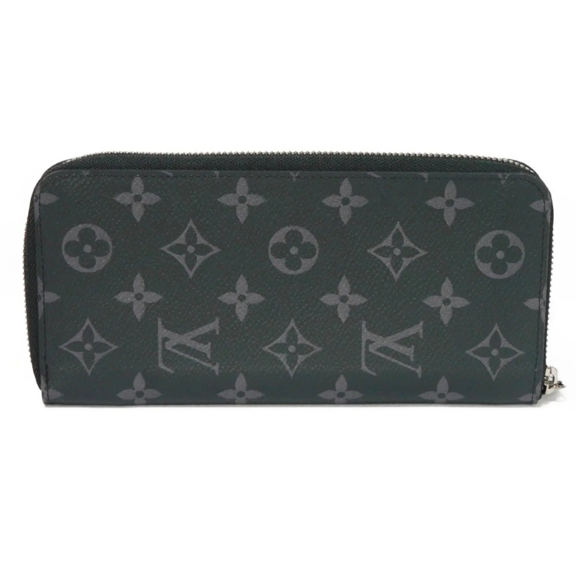 Pre-Owned LOUIS VUITTON Long Wallet Zippy Vertical LV Logo Round Zipper Random Access Memory Eclipse Noir M62295 Men's Billfold (Good)