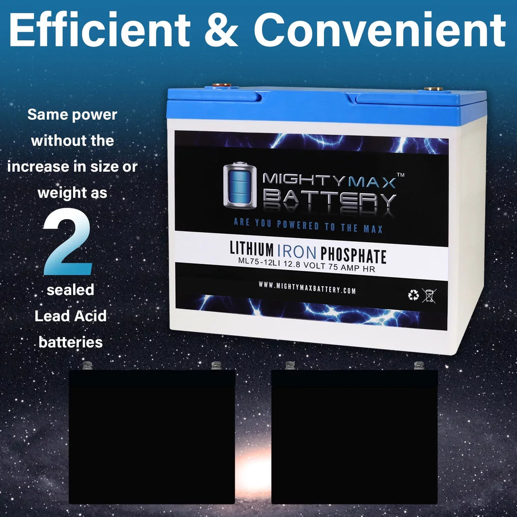 12V 75AH Lithium Cell Replacement for Quantum R-4000