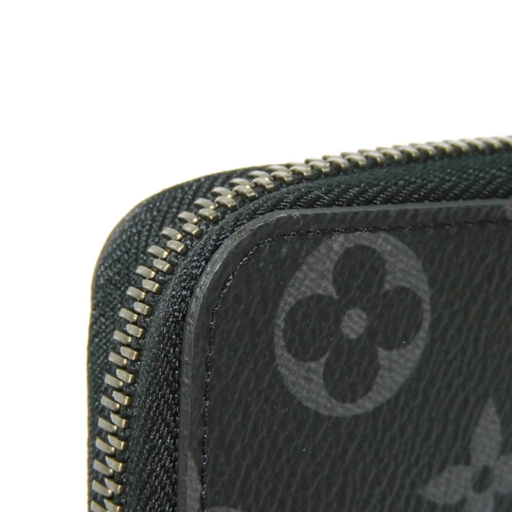 Pre-Owned LOUIS VUITTON Long Wallet Zippy Vertical LV Logo Round Zipper Random Access Memory Eclipse Noir M62295 Men's Billfold (Good)