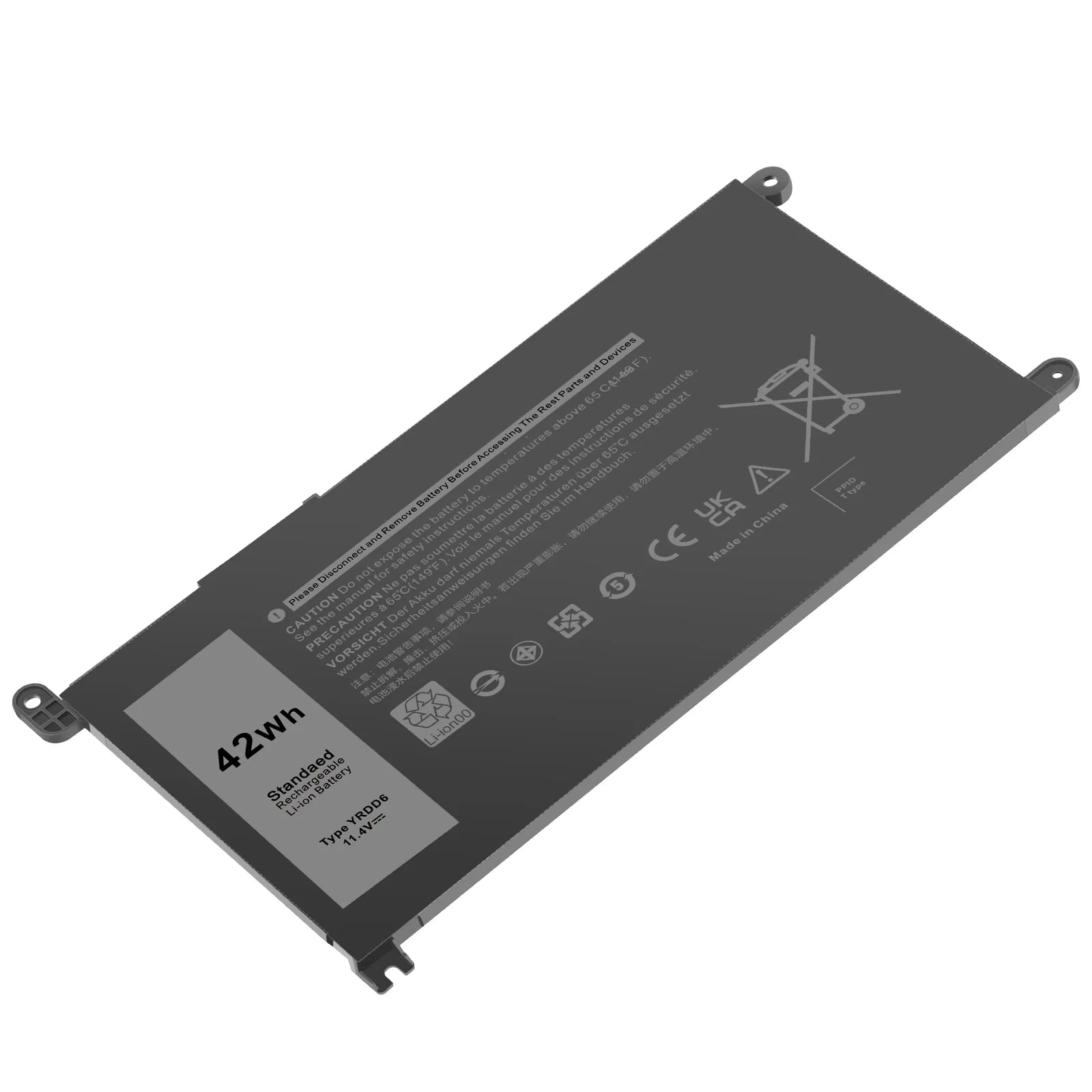 For Inspiron 14 5481 5482 5485 5491 2-in-1 3-Cell 42Wh Power Unit YRDD6