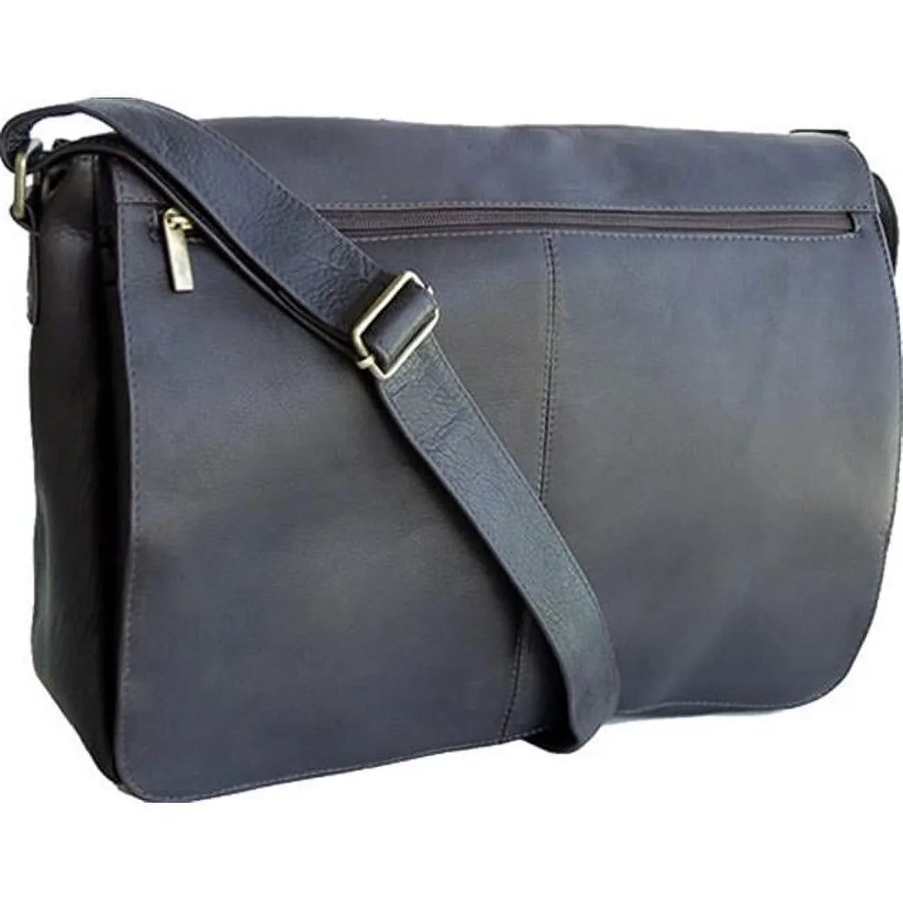 David King & Co East West Full Flap Messenger - Black