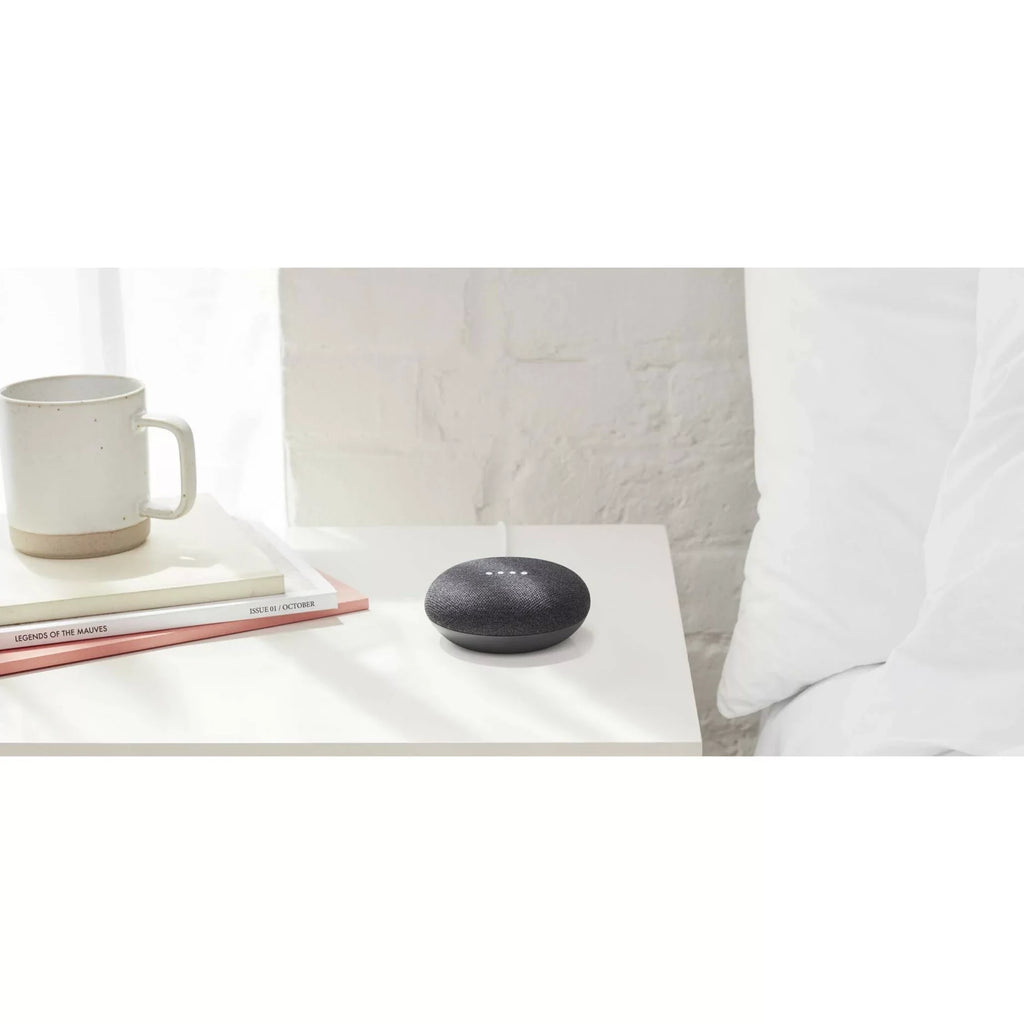 Google Home Mini Bluetooth Smart Speaker, Google Assistant Supported, Charcoal Black