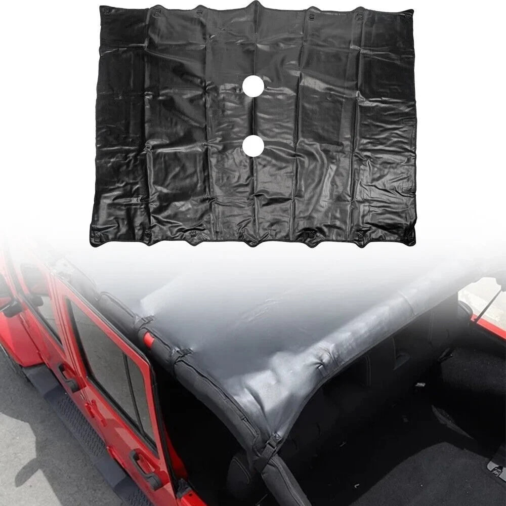 Paddsun For Jeep Wrangler JK JKU 07-2018 Waterproof Leather Sunshade Top Roof Cover