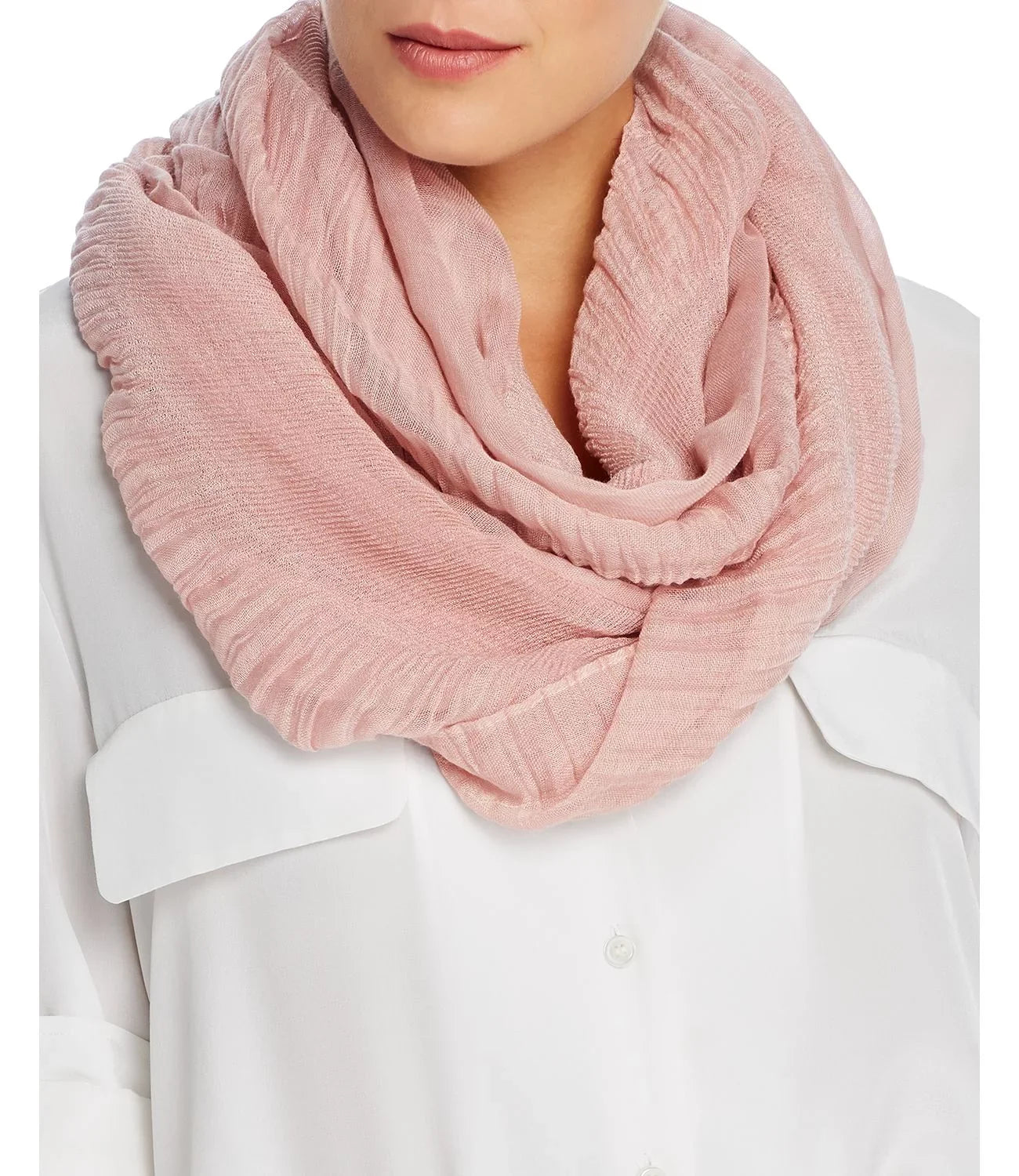 Echo Knit Scarf, One size, Pink