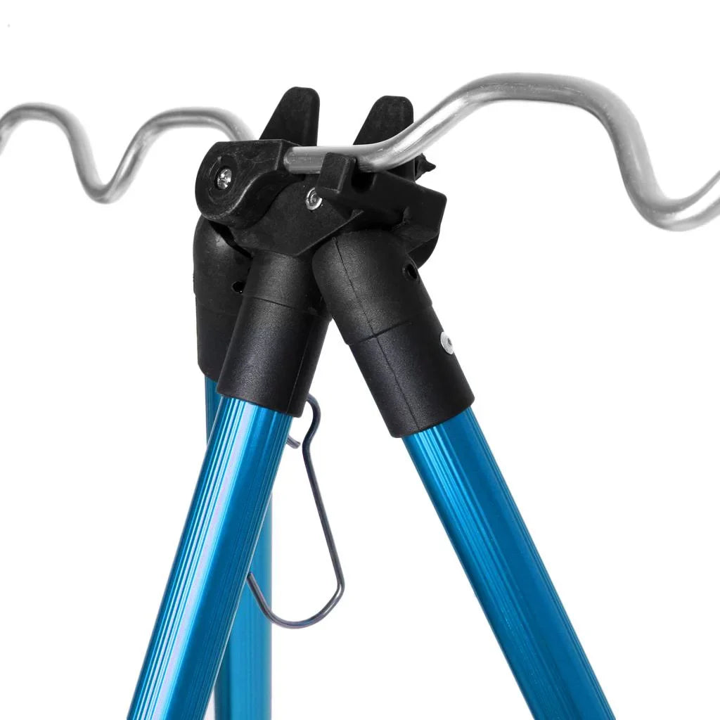 Fishing Rod Holder Tripod Stand Telescopic Fishing , Adjustable and Lightweight Blue