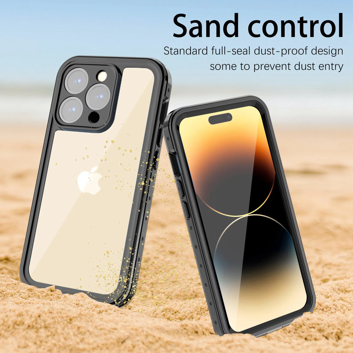 SaniMore for iPhone 14 Pro Max 6.7" 2022 Case with Built-in Display Protector Dustproof Strong Drop Resistant Full Body Protective Waterproof Cover for iPhone 14 Por Max 6.7 2022, Clear