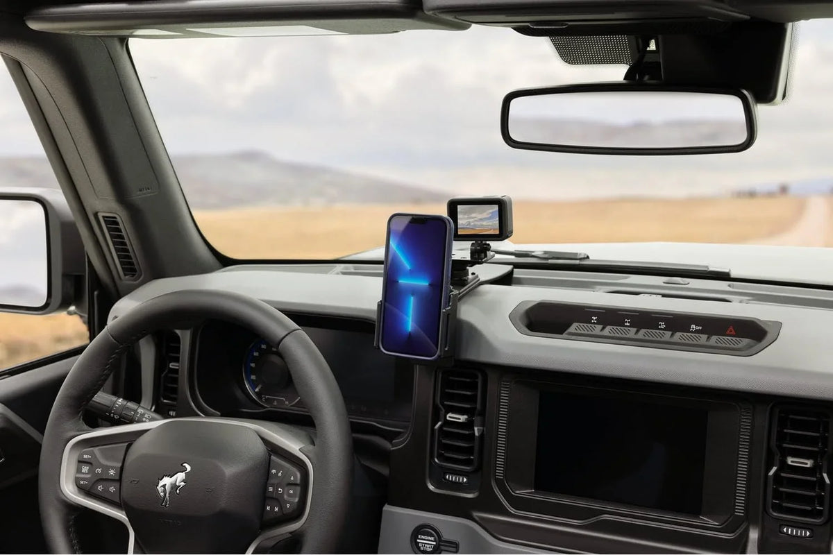 Scosche PC855700 ProClip Center Dash Phone Mount Compatible with 2021-2023 Ford Bronco SUVs (Mounting Base Only)