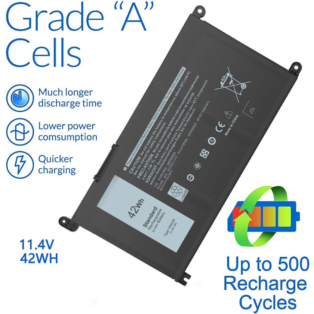 42Wh YRDD6 Energy Source for Inspiron 7586 5482 5485 5491 3310 3493 2in1