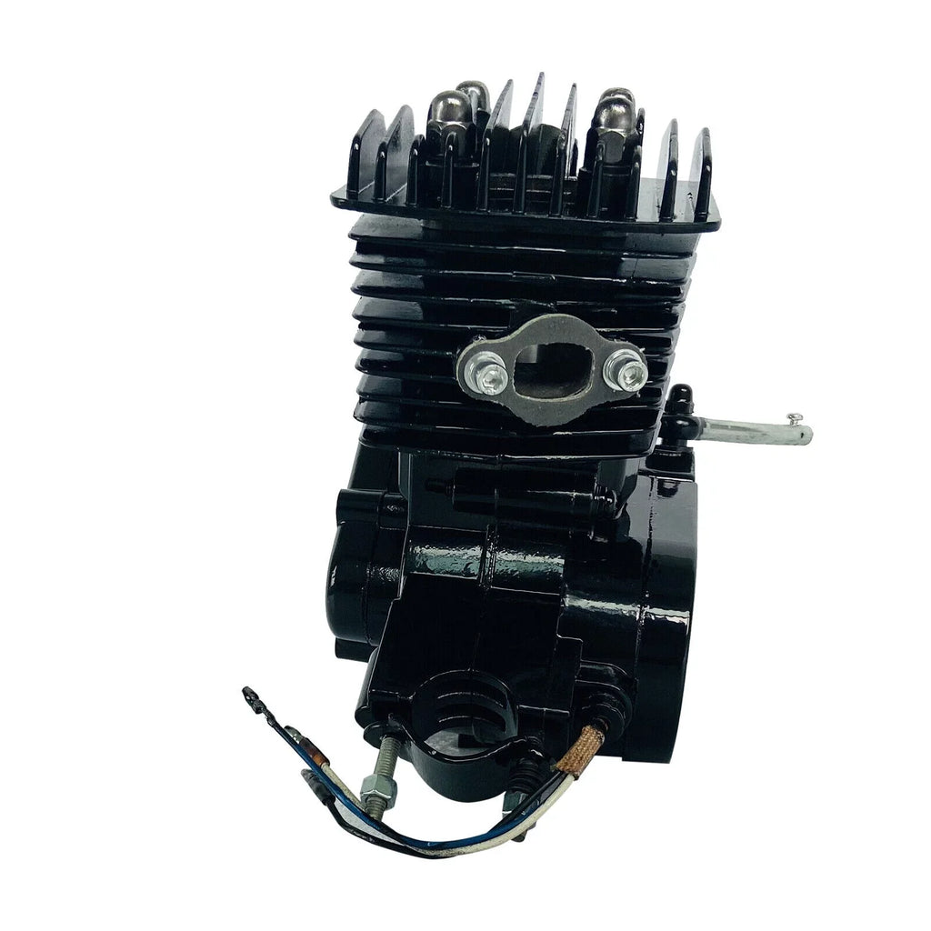 Miumaeov 80cc 2-Stroke Full Assembled Motorized Bike Bicycle Motor Petrol Gas Engine Single Cylinder Air-Cooled Black