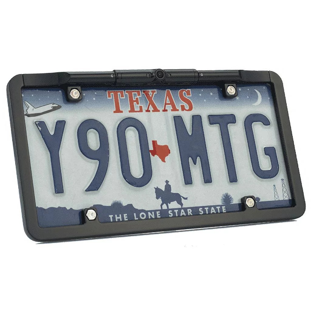 BOYO VTL375HD - Ultra Slim Random Access Memory License Plate HD Backup Camera (Black)