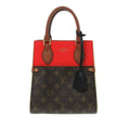Pre-Owned Authenticated Louis Vuitton Random Access Memory Fold Tote PM Canvas Brown Satchel Unisex (Good)