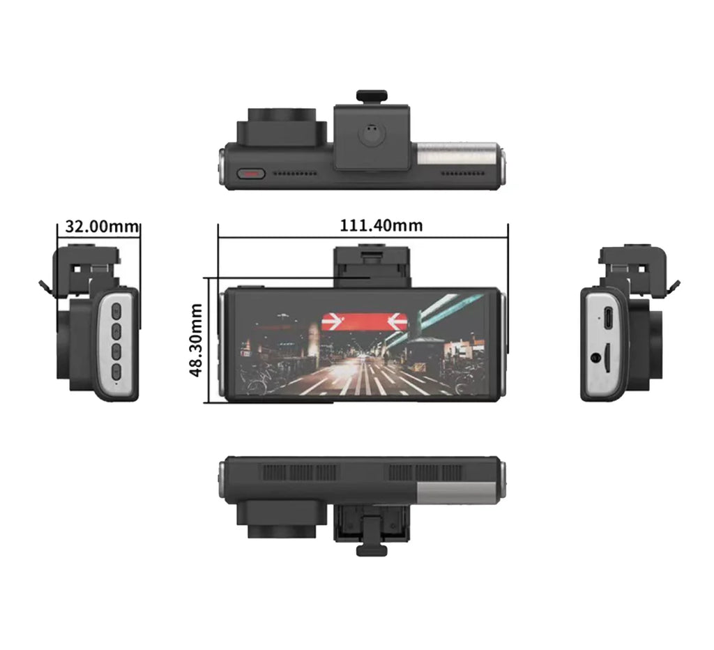 3.99 inch 4K 2160P Car DVR Camera Front Rear Dash Cam Lens Ultra HD WIFI GPS View Night Vision Cycle Recording 1080P Video Recorder