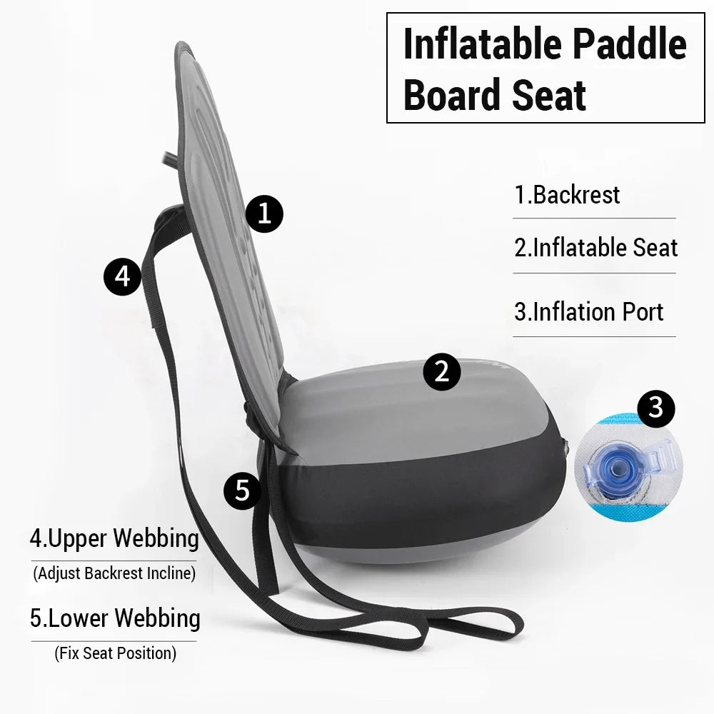 Arealer Detachable Kayak Seat - Back Support and Adjustable for Ultimate Comfort
