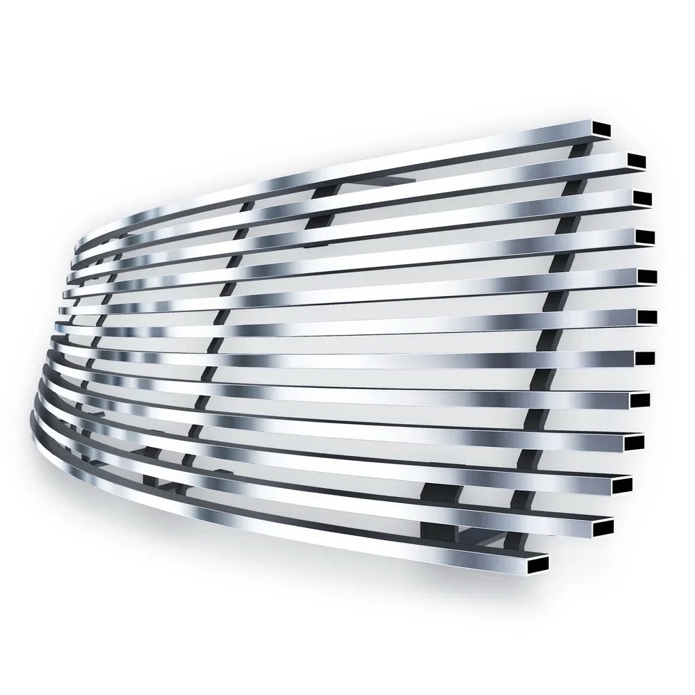 APS Premium Stainless Steel Silver Horizontal Billet Grille Compatible with Toyota RAV4 2006-2008 Main Upper N19-C06468T