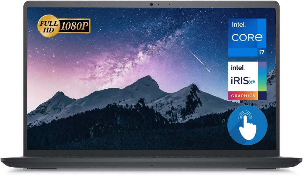 New Inspiron 15 15.6" Full HD Panel , Central Unit i7-1255U, 64GB DDR4 Random Access Memory 1TB Solid State Drive , Iris Xe Graphics,Webcam,HDMI ,Wi-Fi, Bluetooth，Windows 11 Home Black