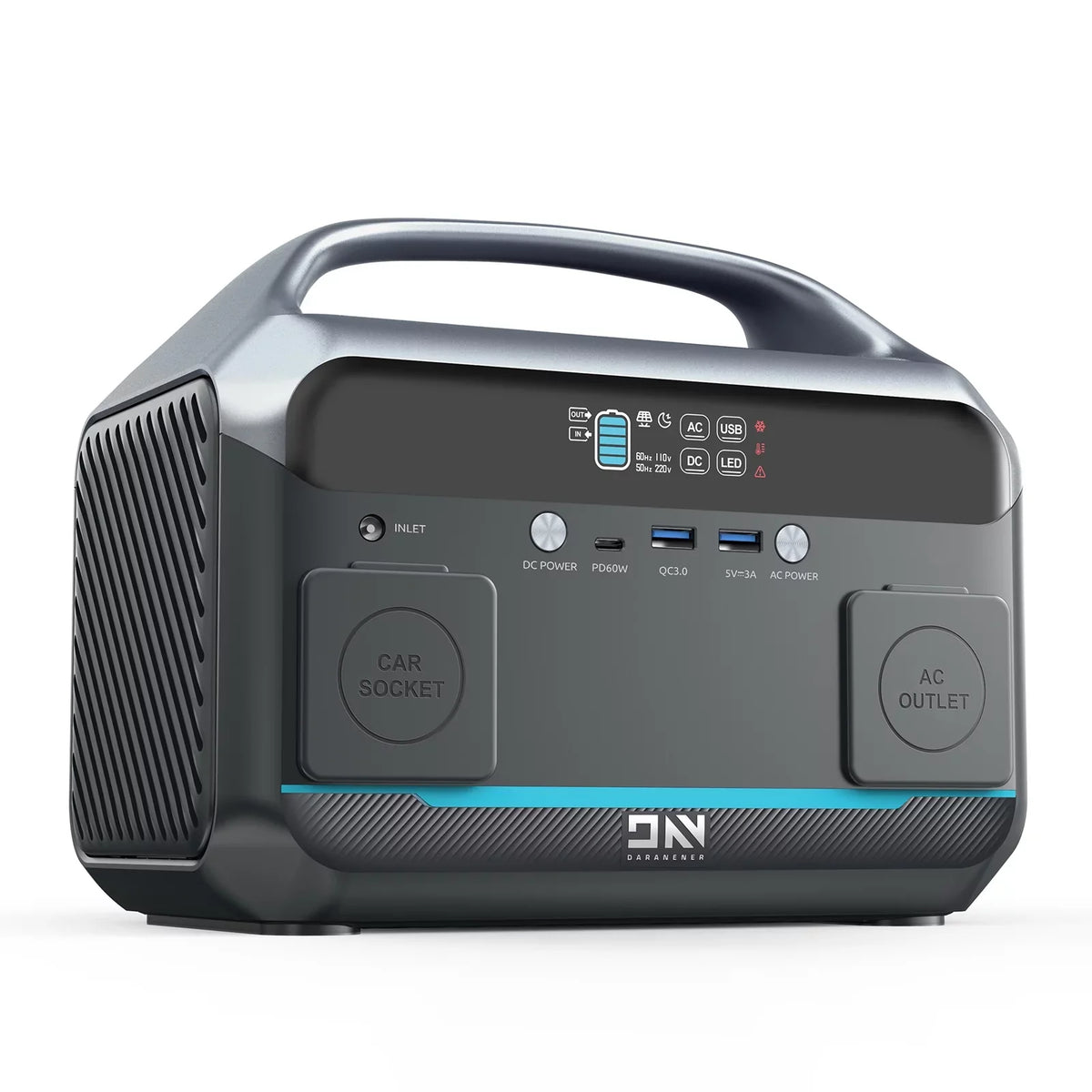 DaranEner NEO300 Portable Power Station by Anself, 268.8Wh 300W LiFePO4 Energy Source Backup Power Supply for Travel