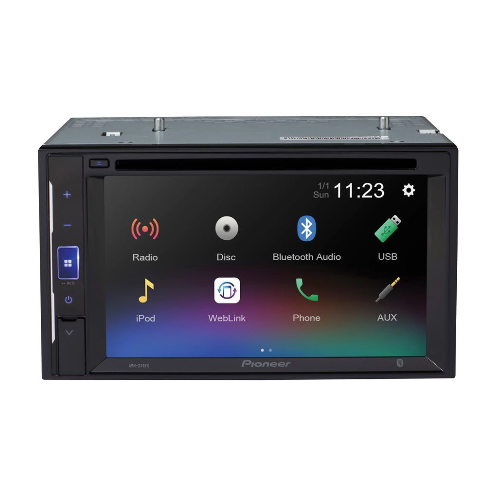 Pioneer 6.2 inch Resistive Panel Back Up Camera Ready - DVD Receiver - Black