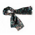 Blancho Black & Blue Paisley Patterns Revitalized Style Soft Silk Scarf/Wrap/Shawl - Large