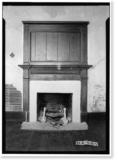 Historic Random Access Memory Print, Rush-Thornton House, U.S. Highway 29, Tuskegee, Macon County, AL - 6, 17-7/8" x 21-7/8"