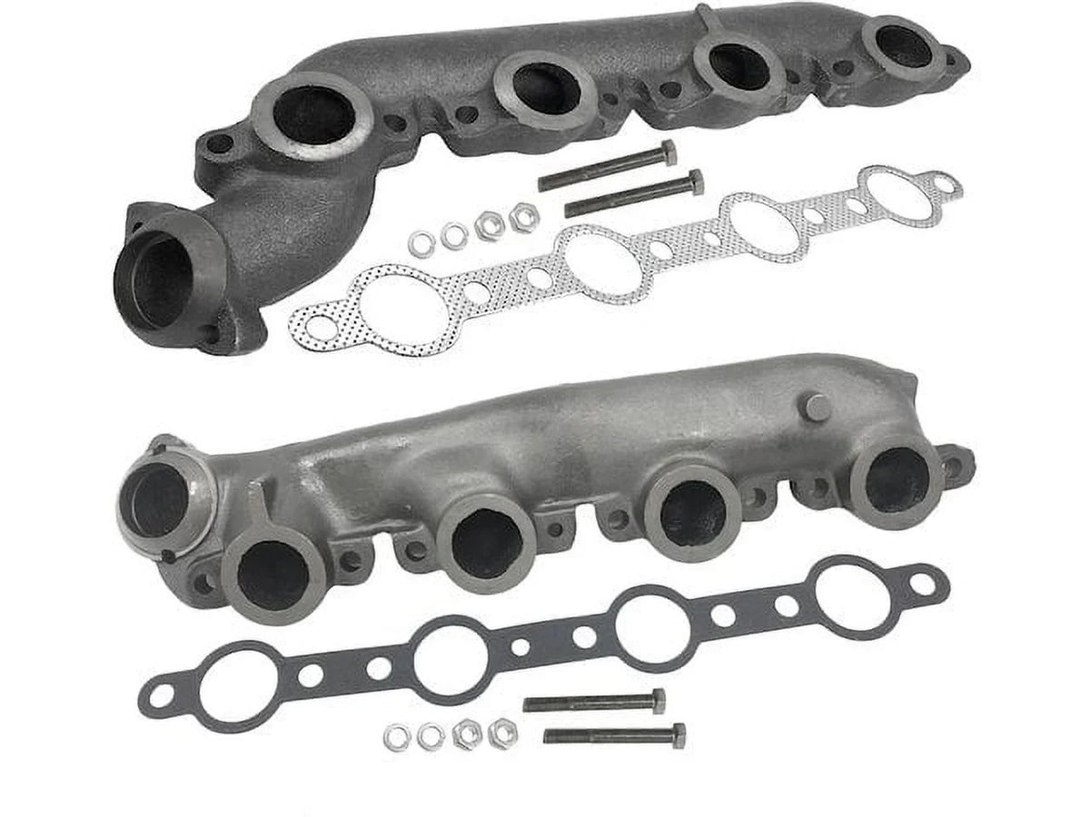 Exhaust Manifold Set - 2 Piece - Compatible with 1999 - 2003 Ford F-350 Super Duty 7.3L V8 Powerstroke Diesel 2000 2001 2002