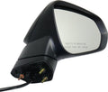 Mirror Compatible With 2016-2018 Lexus RX350 2018 RX450h Right Passenger Side Heated In-housing Signal Light Paintable Kool-Vue
